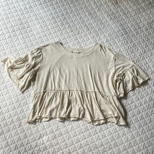 Alter’d State Flowy Cream Blouse